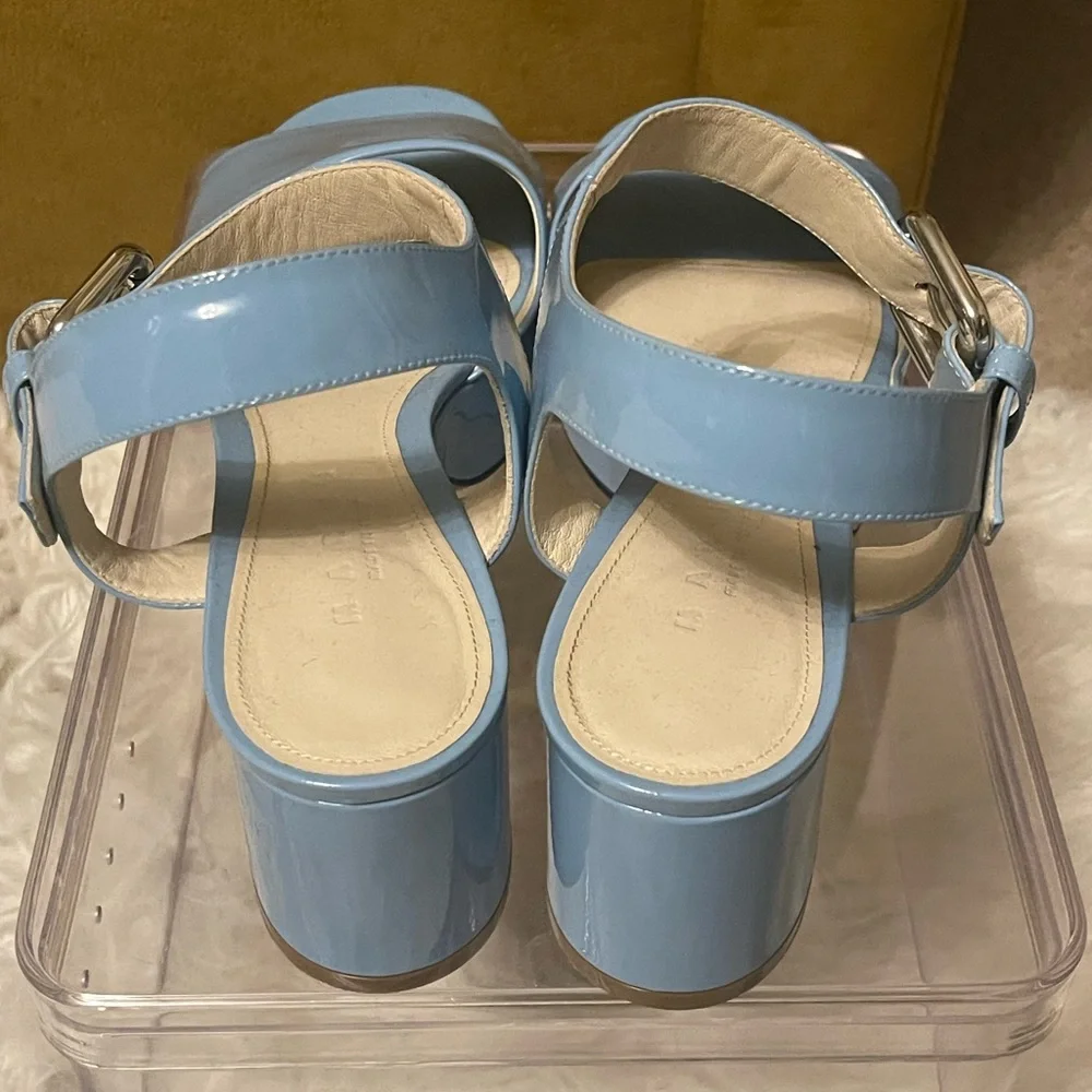 Marni Light Blue Platform Sandals - Picture 3 of 5
